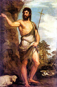 Św. Jan Chrzciciel - obraz Tycjana